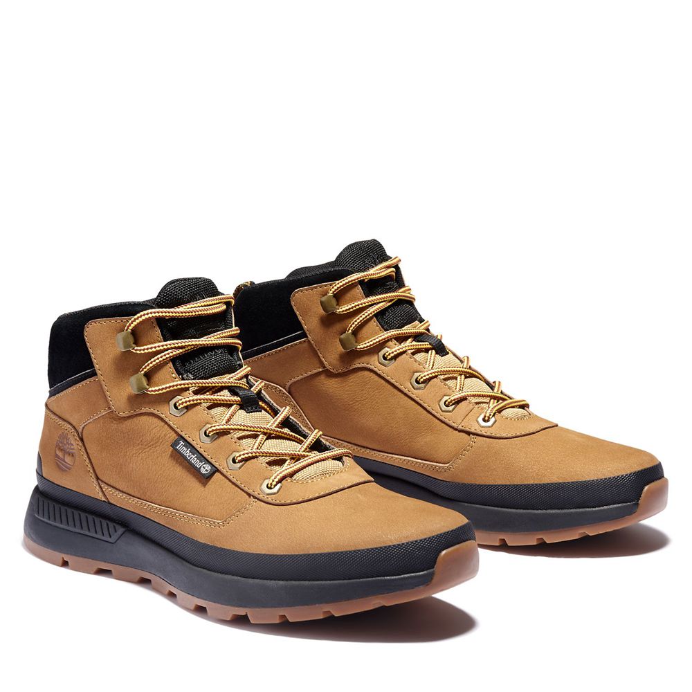 Tenisi Timberland Barbati Maro/Negrii - Field Trekker Mid Boots - Romania - YNMXKA158